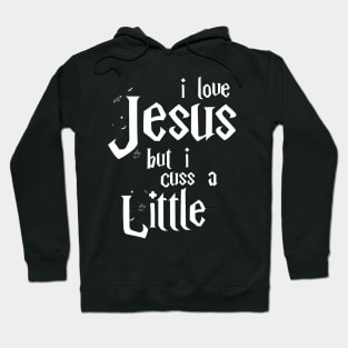 I Love Jesus But I Cuss A Little , Birthday Gift Bff, Funny, Birthday Gift Hoodie